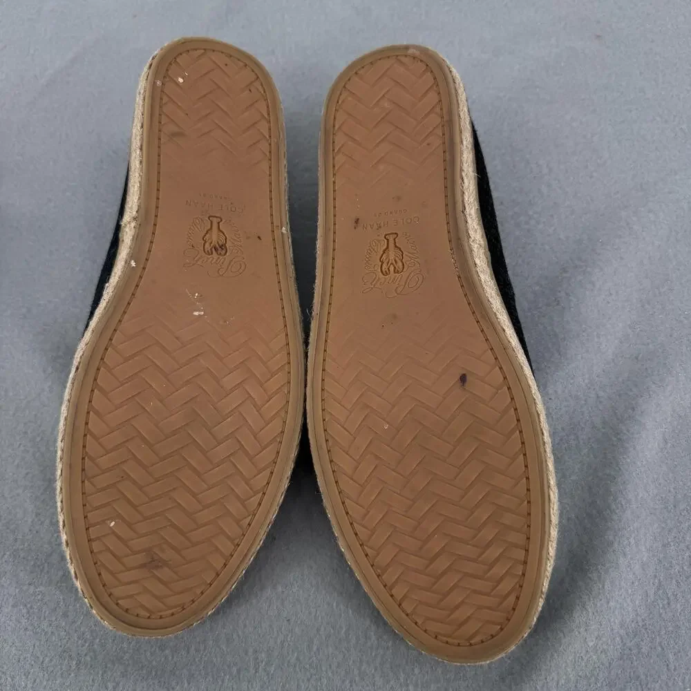 Cole Haan Pinch Maine Clam Oxfords Womens 10 Black Grand OS Espadrille Boat Shoe